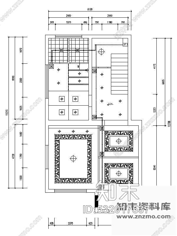 施工图内蒙古铁观音茶艺馆装修图cad施工图下载【ID:532017537】