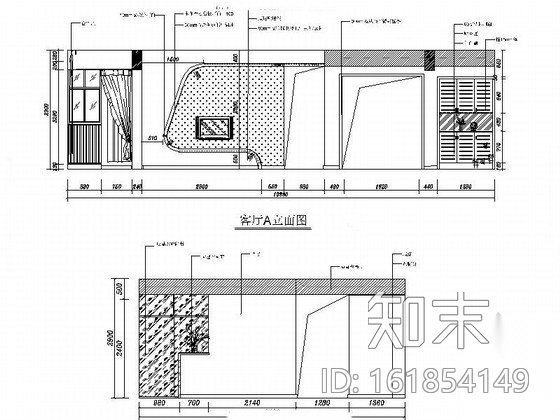 [湖南]现代简约风格三居室装修CAD施工图（含效果）cad施工图下载【ID:161854149】