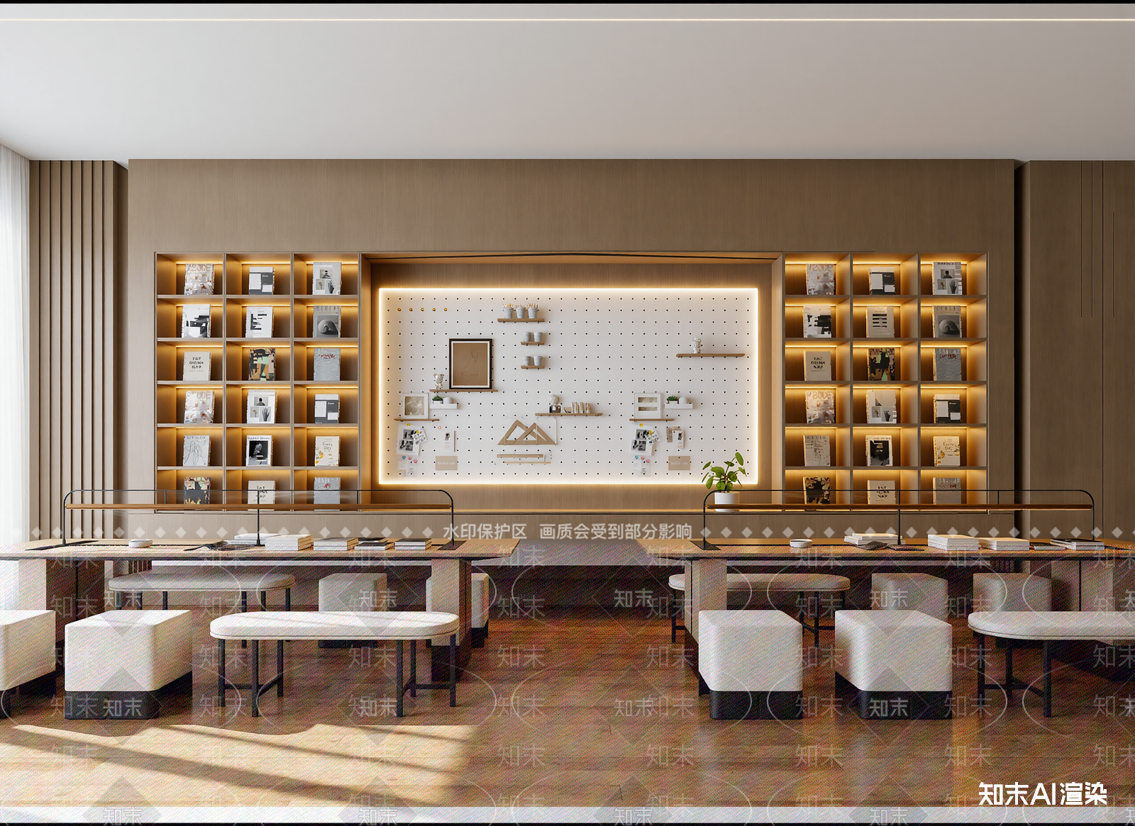现代书店3D模型下载【ID:1214283958】