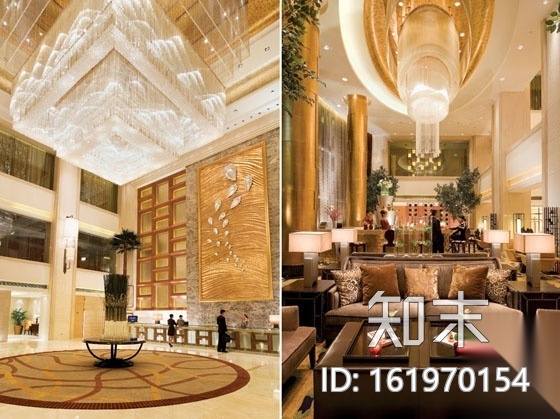 [哈尔滨]五星级豪华商务型酒店施工图（含实景）cad施工图下载【ID:161970154】