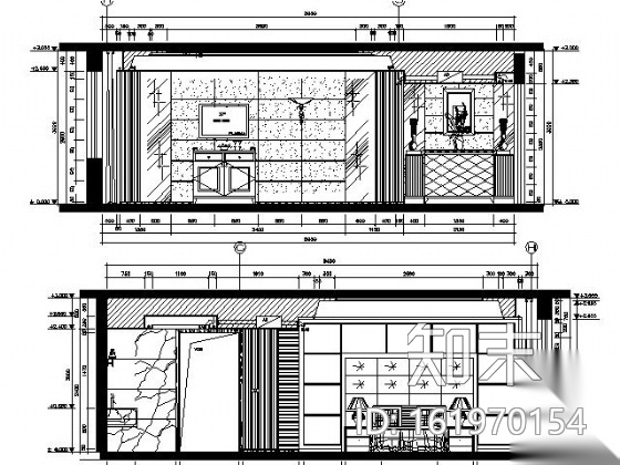 [哈尔滨]五星级豪华商务型酒店施工图（含实景）cad施工图下载【ID:161970154】