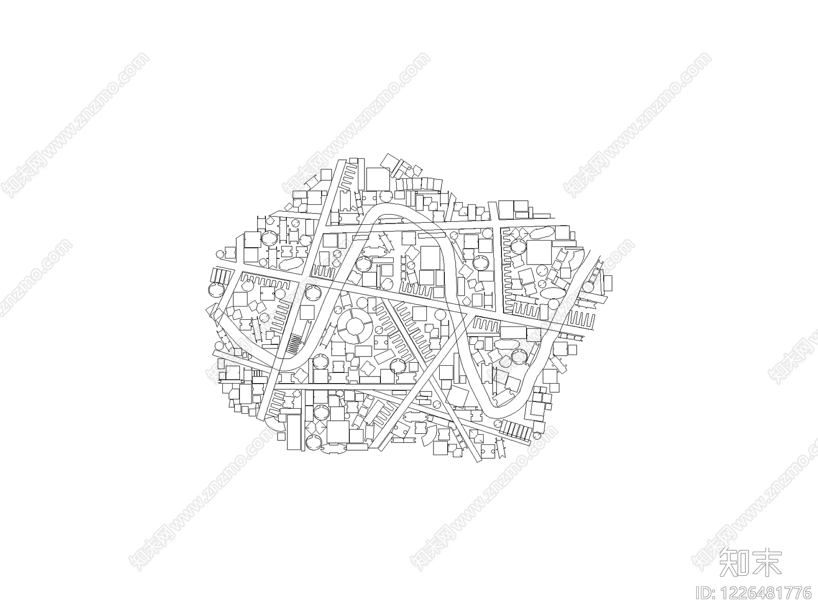 现代中国地图CAD图纸