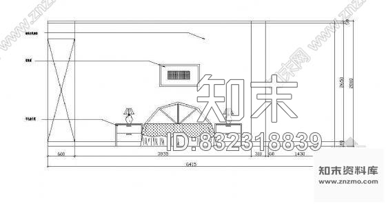 图块/节点床头墙面立面图块53cad施工图下载【ID:832318839】