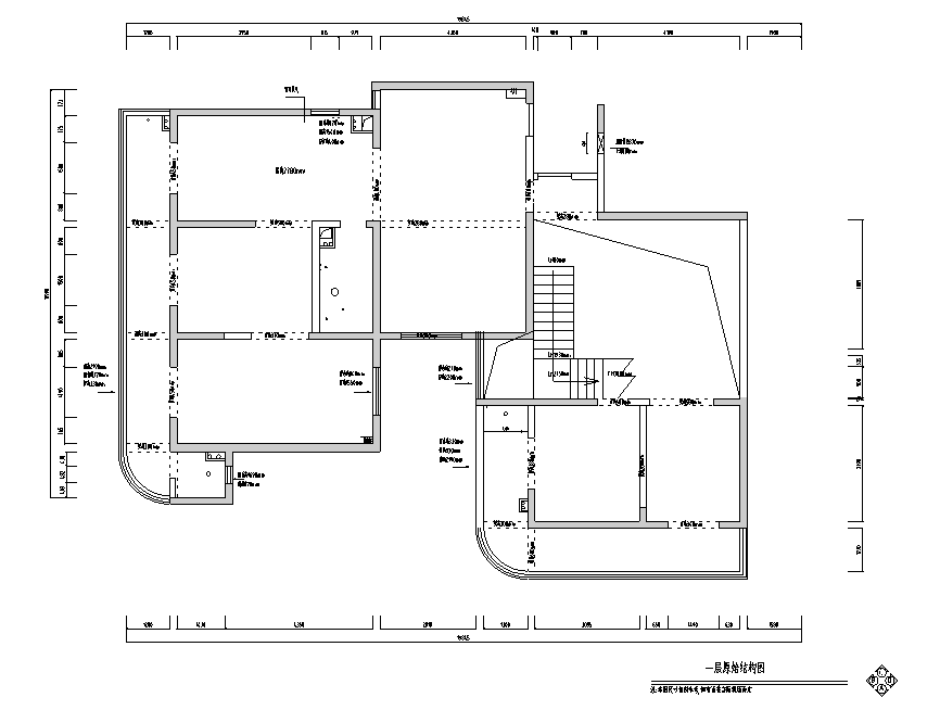 唯美意境空间别墅设计施工图（附效果图）cad施工图下载【ID:161770147】