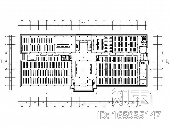 [毕业设计]某大学图书馆方案设计（含CAD）cad施工图下载【ID:165955147】