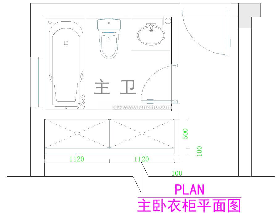 衣柜施工图下载【ID:180671173】