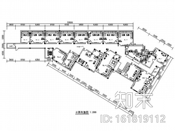 某混搭商务会所室内会所装修图cad施工图下载【ID:161819112】