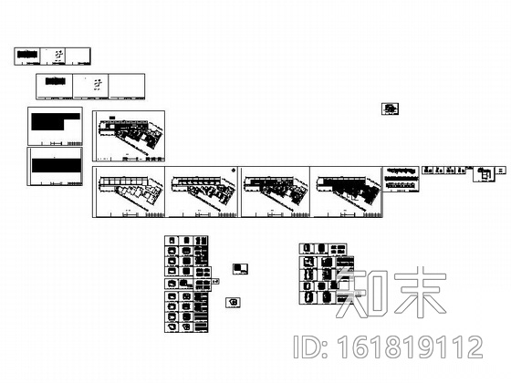 某混搭商务会所室内会所装修图cad施工图下载【ID:161819112】