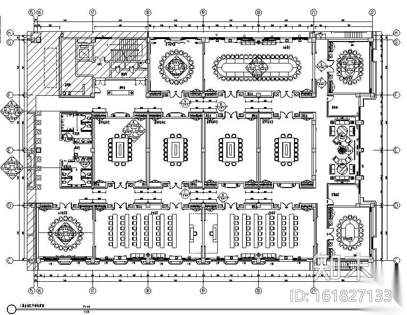 [山东]奢华五星级大酒店室内装饰全套施工图（附效果图）cad施工图下载【ID:161827133】