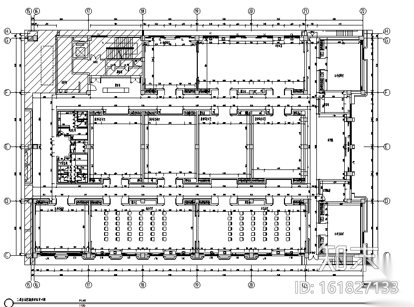 [山东]奢华五星级大酒店室内装饰全套施工图（附效果图）cad施工图下载【ID:161827133】