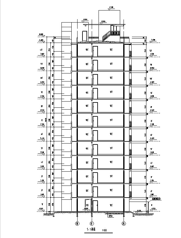 [合集]3套华东院设计住宅建筑施工图cad施工图下载【ID:166233180】