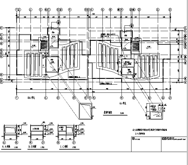 [合集]3套华东院设计住宅建筑施工图cad施工图下载【ID:166233180】