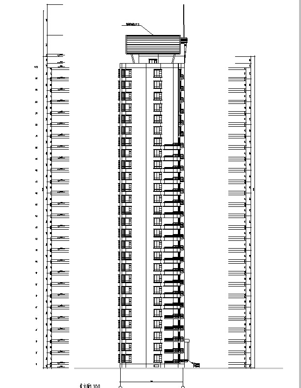 [合集]3套华东院设计住宅建筑施工图cad施工图下载【ID:149540100】