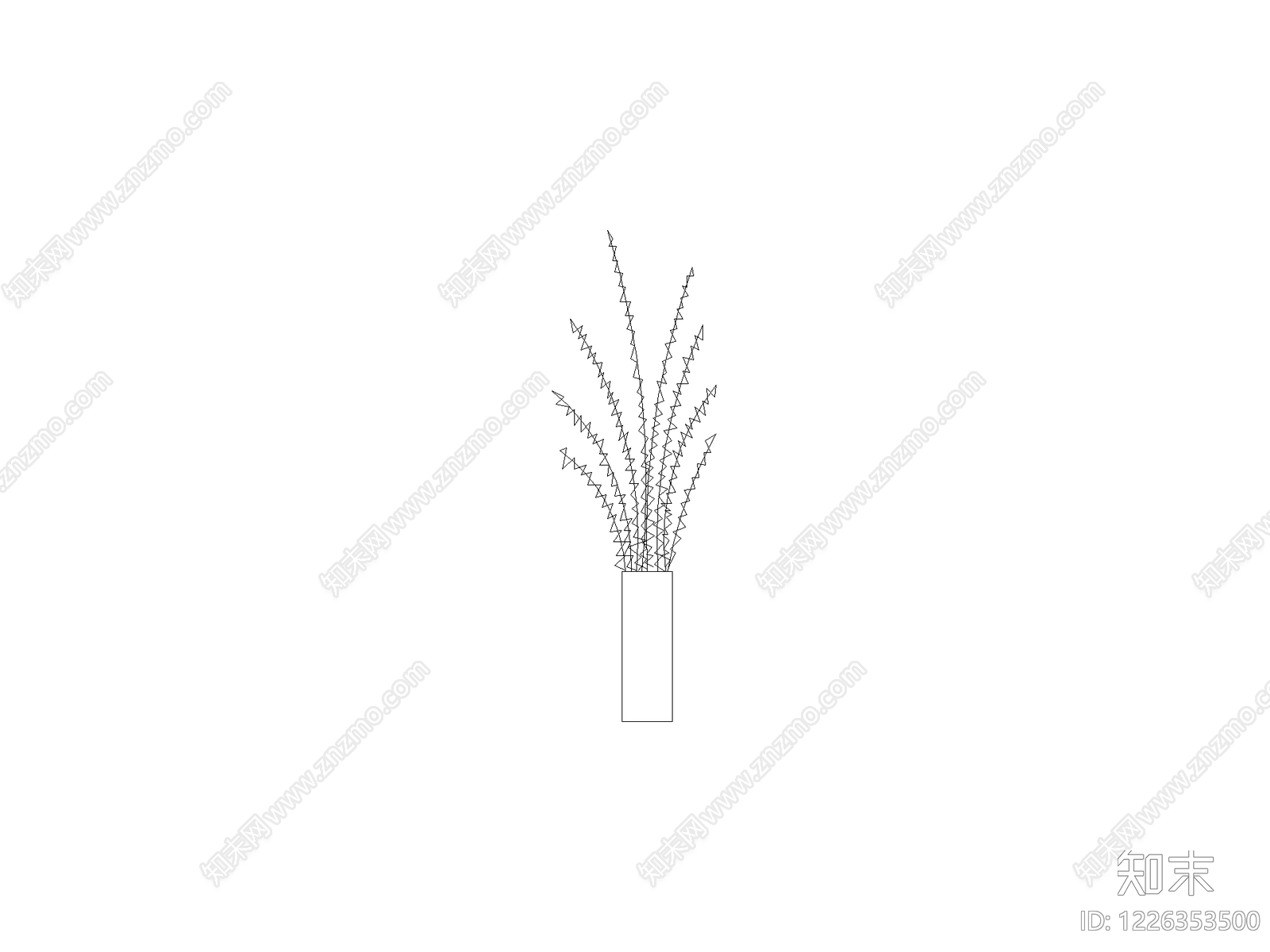 现代绿植CAD图纸