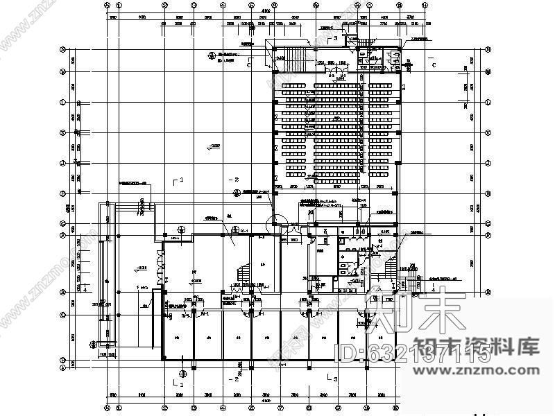 施工图盐城某中学综合办公楼装修图含效果施工图下载【ID:632137115】