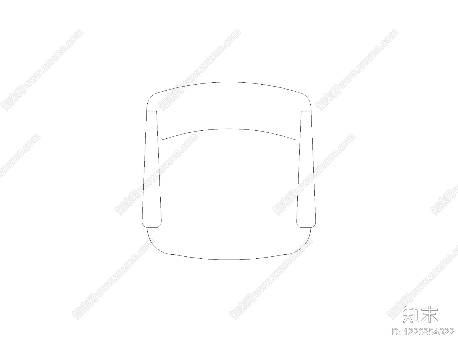 现代椅子CAD图纸