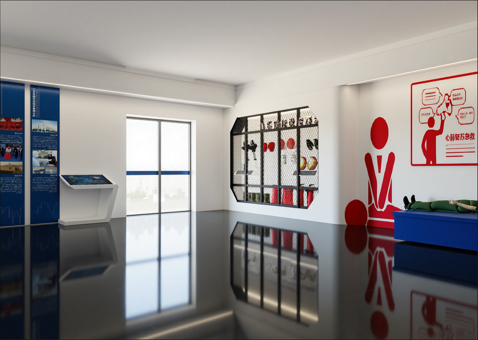 现代医疗展厅3D模型下载【ID:1215054967】