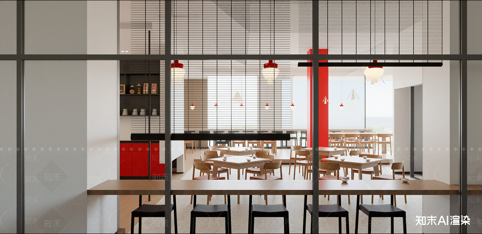 现代快餐店SU模型下载【ID:1215955899】