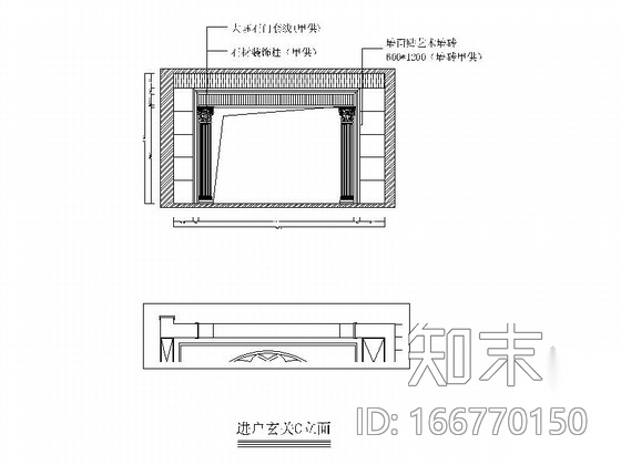 豪华170万装修的三层欧式乡村风格别墅室内设计施工图（...cad施工图下载【ID:166770150】