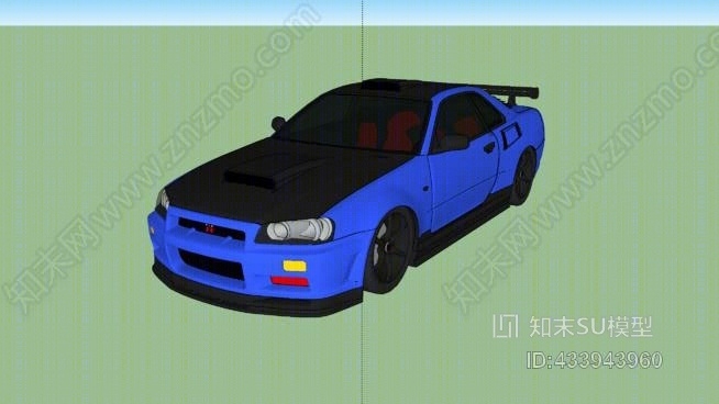 2002日产天际GTR（定制）SU模型下载【ID:433943960】