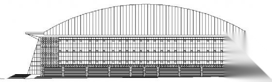 [重庆市梁平县]某体育馆建筑幕墙施工图图施工图下载【ID:166068131】