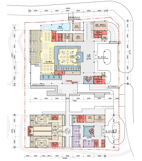 [浙江]高层中式风格酒店娱乐综合体建筑方案文本施工图下载【ID:165944122】