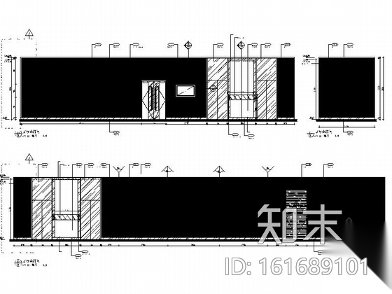 [南京]新城核心区综合性高档现代展厅装修施工图cad施工图下载【ID:161689101】