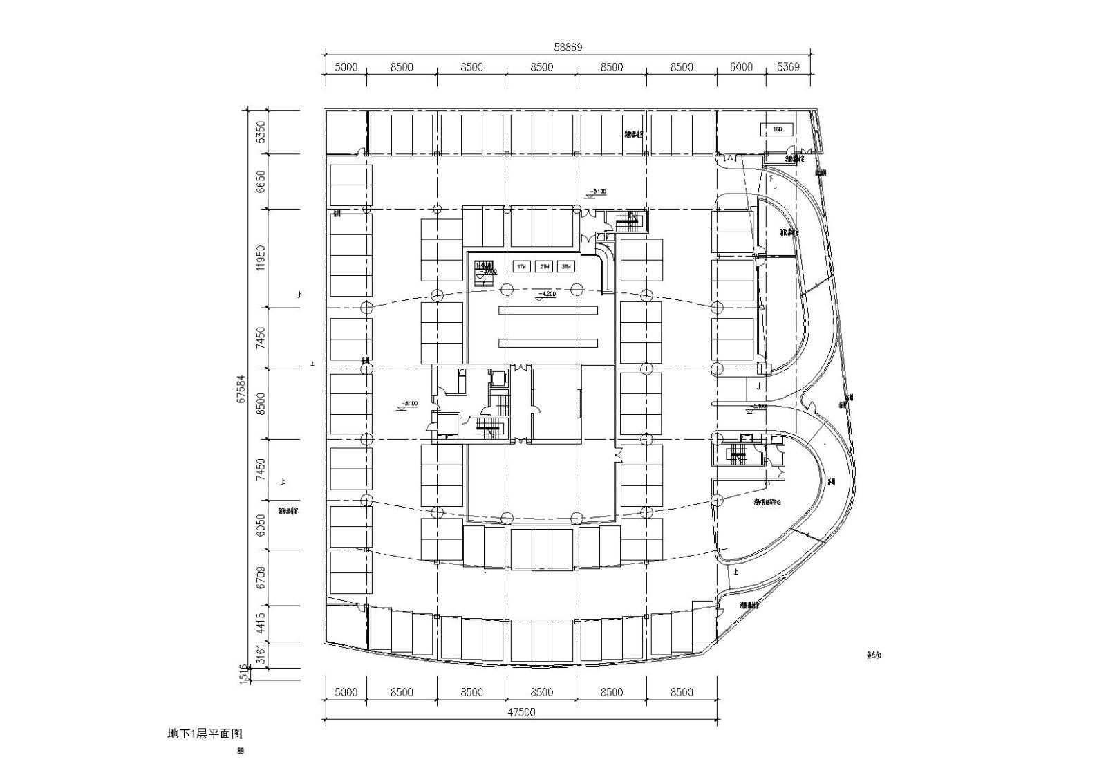 带楼顶观景平台二十九层酒店办公楼建筑施工图cad施工图下载【ID:149938107】