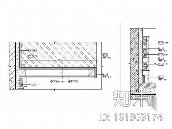 [福建]精装酒店大堂室内装修图cad施工图下载【ID:161963174】