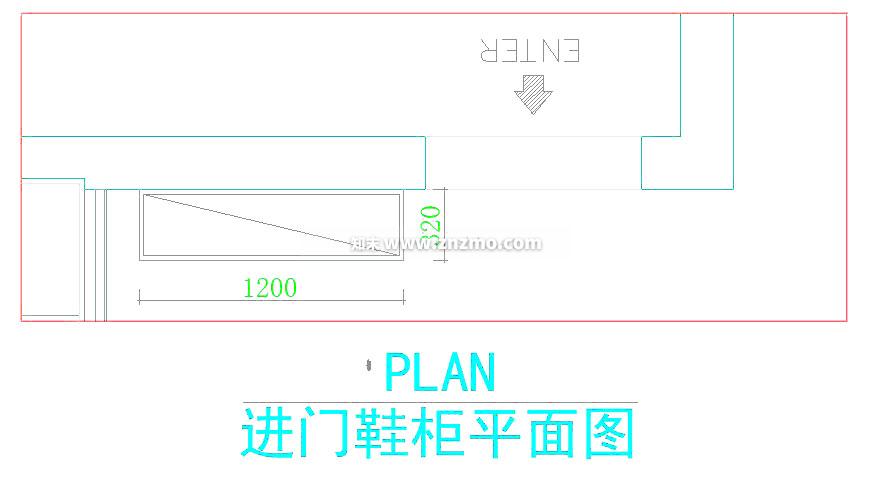 鞋柜cad施工图下载【ID:178290110】