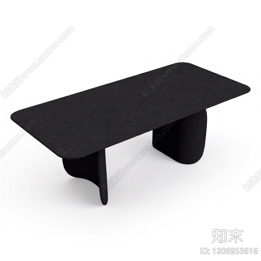 黑色纹理餐桌3D模型下载【ID:1206953616】