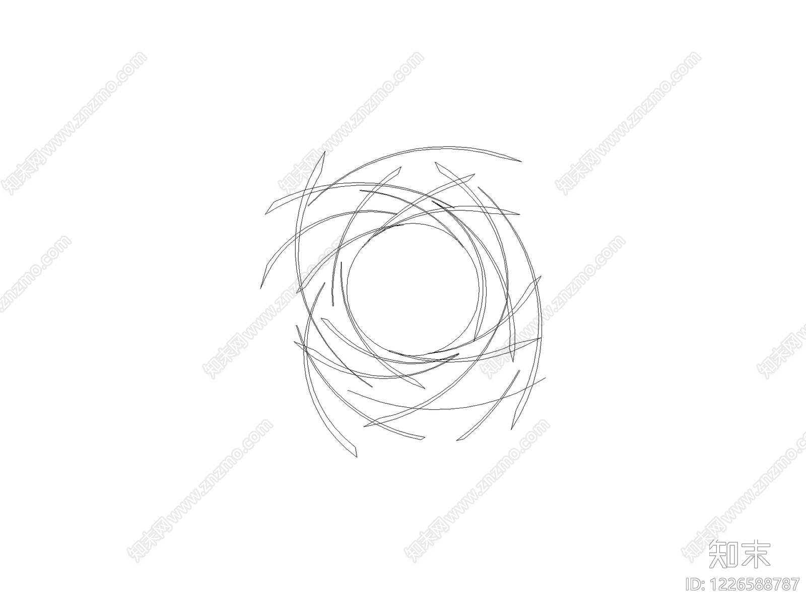 现代填充图案CAD图纸