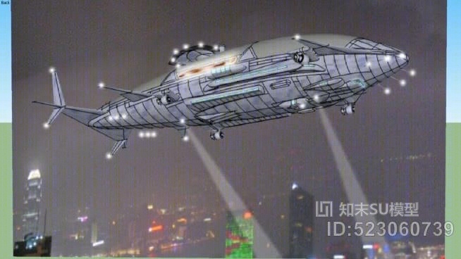 A1000飞机天鲨SU模型下载【ID:523060739】