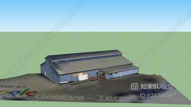 雷蒙德港口码头仓库SU模型下载【ID:634246997】