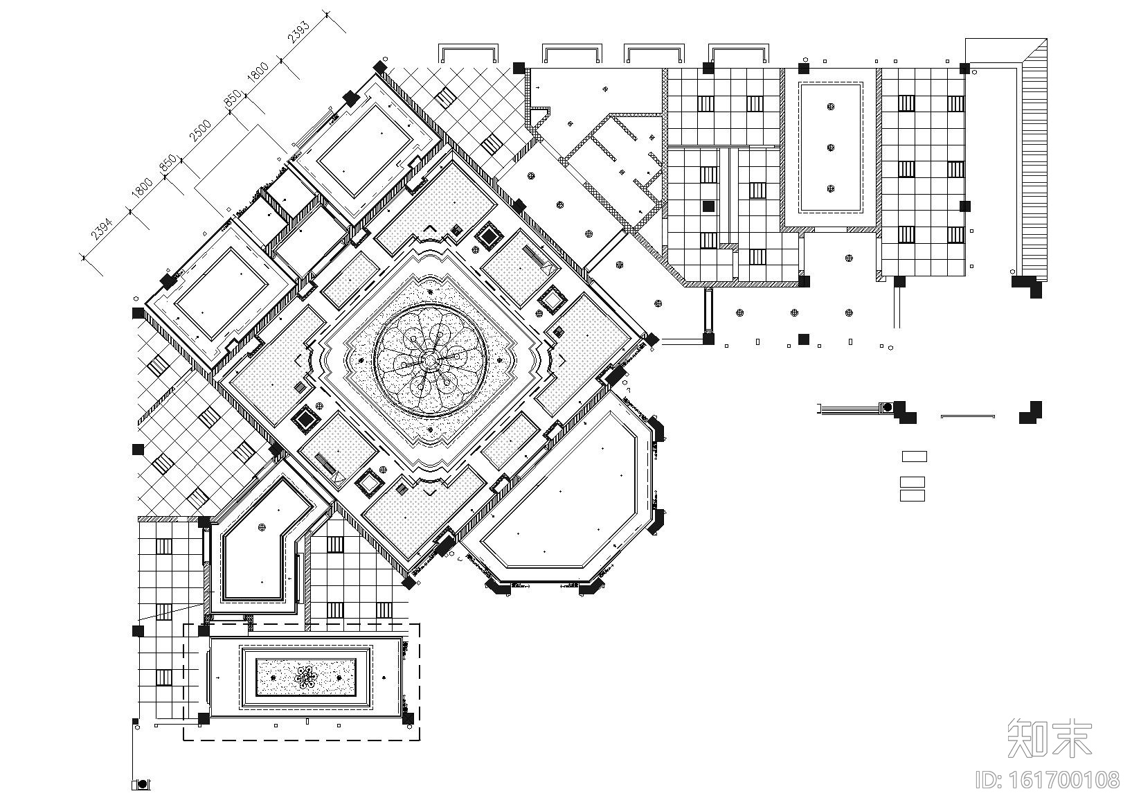 [江苏]香溪美地售楼会所CAD施工图+效果图cad施工图下载【ID:161700108】