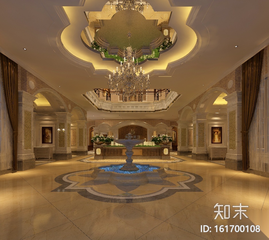[江苏]香溪美地售楼会所CAD施工图+效果图cad施工图下载【ID:161700108】