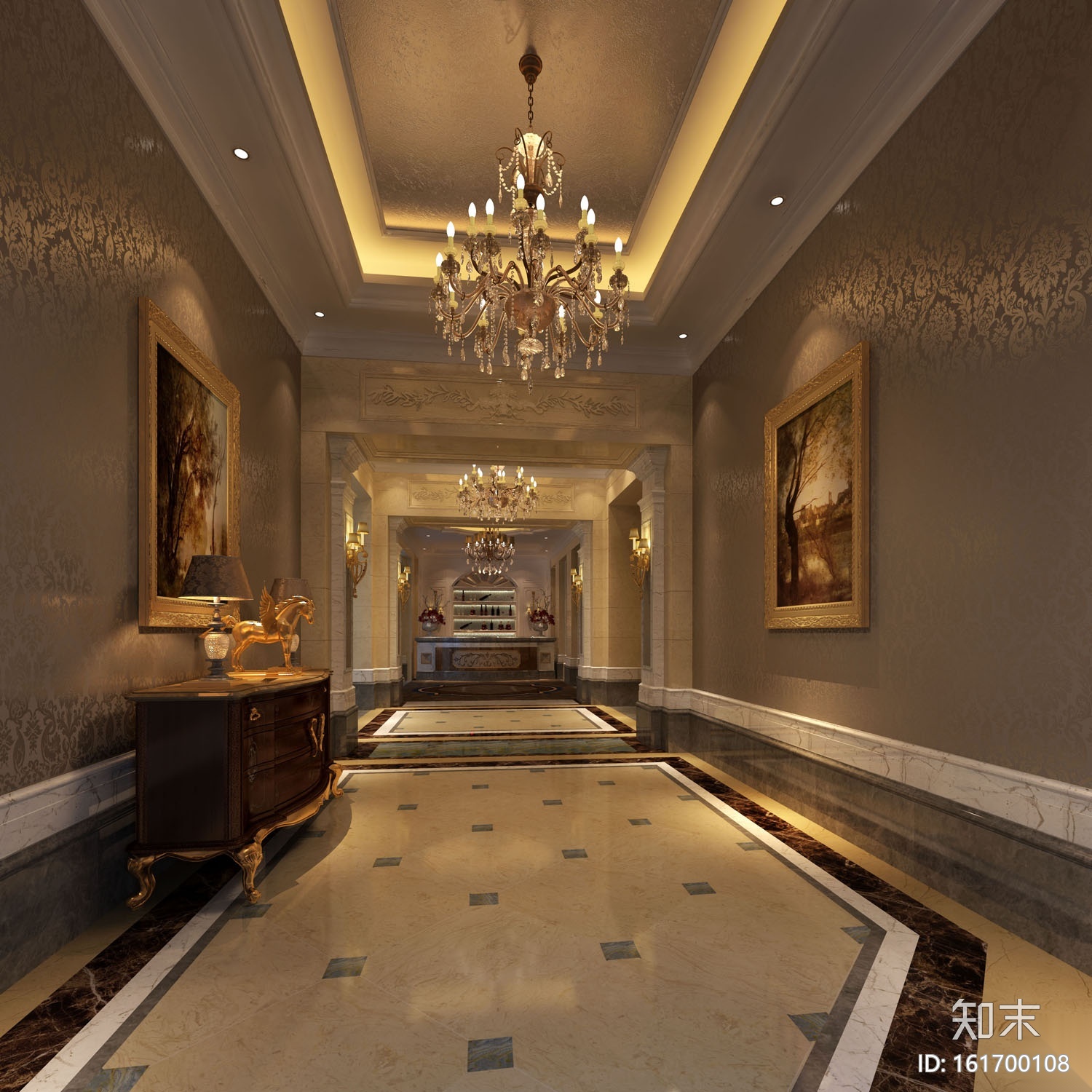 [江苏]香溪美地售楼会所CAD施工图+效果图cad施工图下载【ID:161700108】