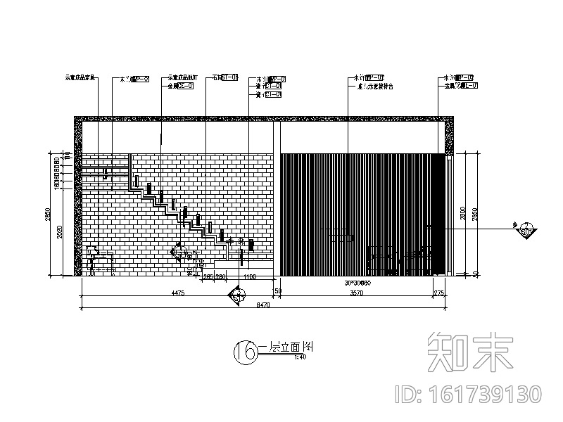 别墅楼办公室设计CAD施工图（含效果图）施工图下载【ID:161739130】