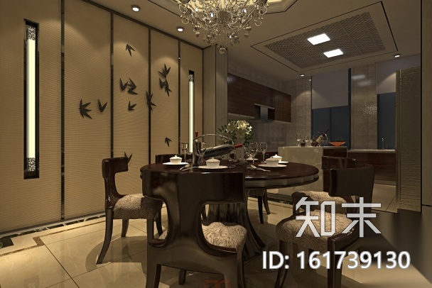 别墅楼办公室设计CAD施工图（含效果图）施工图下载【ID:161739130】