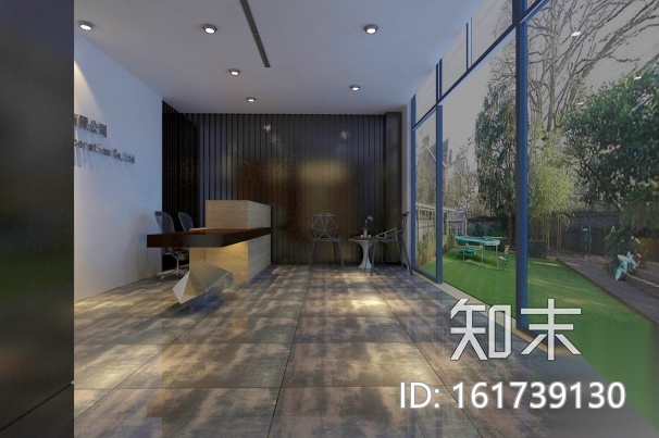 别墅楼办公室设计CAD施工图（含效果图）施工图下载【ID:161739130】