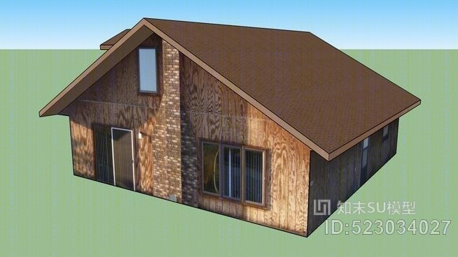 印第安纳州山谷公寓和小屋20单元SU模型下载【ID:523034027】