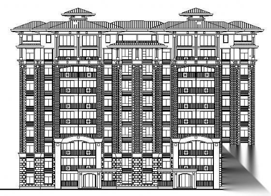 合肥市某九层住宅楼建筑施工图施工图下载【ID:149886178】