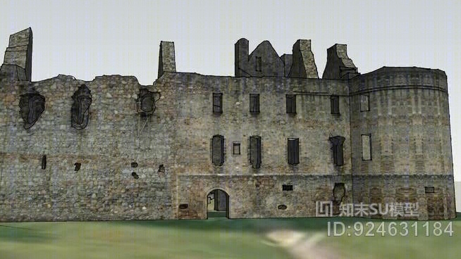 百富城堡SU模型下载【ID:924631184】