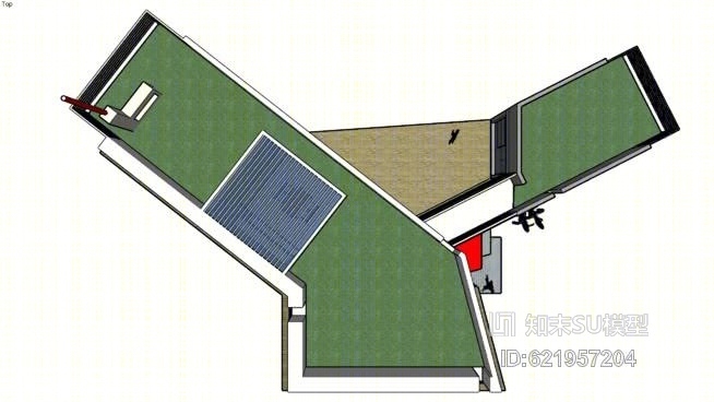 太阳能采集器SU模型下载【ID:621957204】