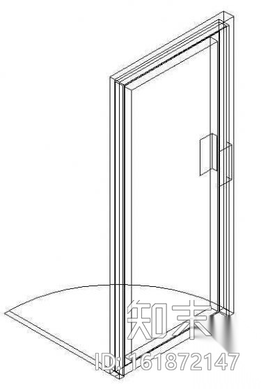 门CAD模型图块cad施工图下载【ID:161872147】