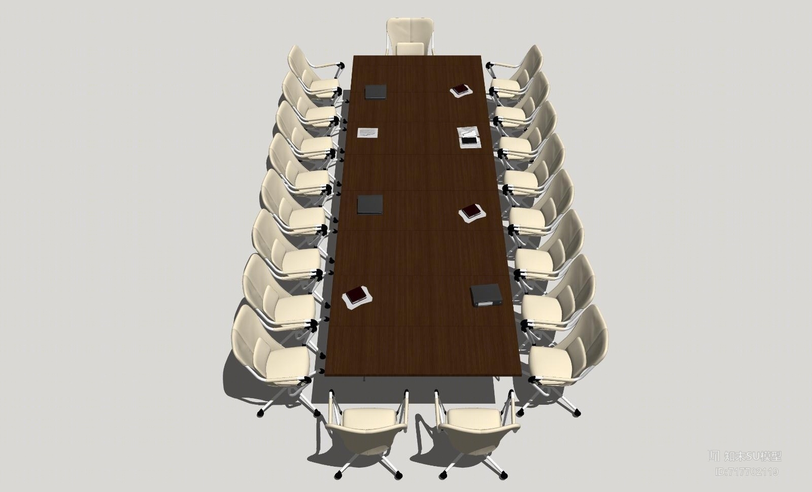 会议桌SU模型下载【ID:717702119】