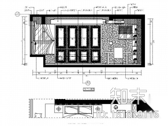 [福州]江景水岸豪宅新中式风格复式装修图（含效果）cad施工图下载【ID:161879116】