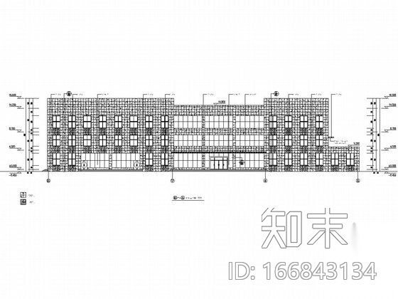 [石材幕墙]三层驾考技术服务区楼外墙施工图（2栋）施工图下载【ID:166843134】