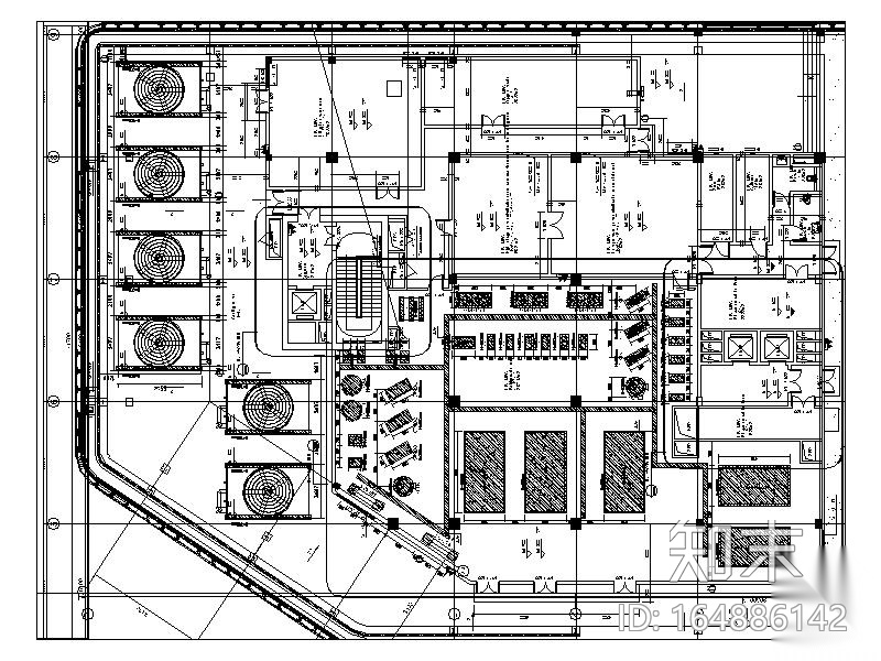 海口优联国际医院空调通风防排烟施工图设计施工图下载【ID:164886142】