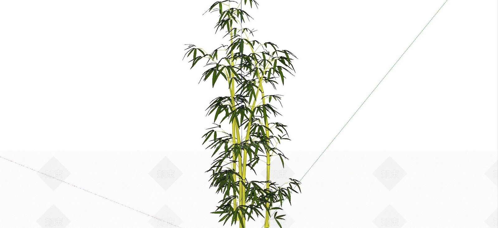 现代竹子免费SU模型下载【ID:1125086271】